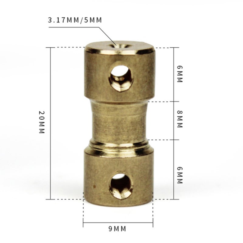 Shaft Coupler 4-6mm Premium Metal Durable Joint - Precision Rotary Motion Transmission Shaft Connector for Industrial Machinery Model Cars Model Ships Robots - Image 3