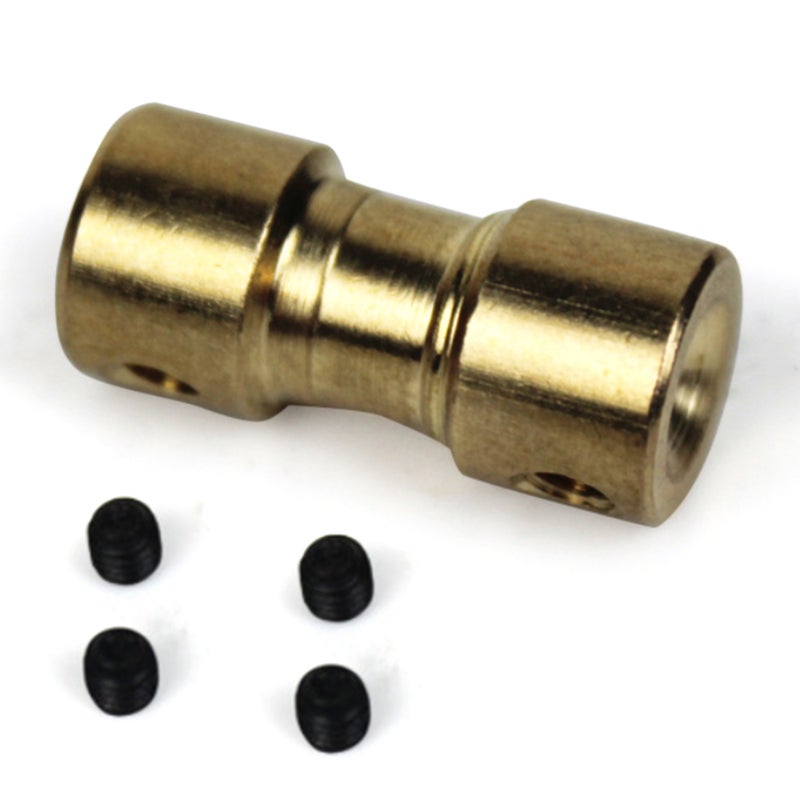 Shaft Coupler 4-6mm Premium Metal Durable Joint - Precision Rotary Motion Transmission Shaft Connector for Industrial Machinery Model Cars Model Ships Robots - Image 1