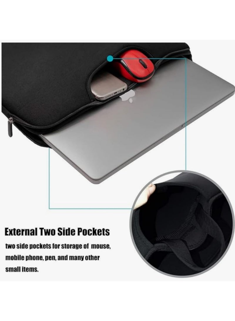 15.6inch Protective Laptop Sleeve Pouch Case Tablet Sleeve Cover Bag Handle Bag Soft Laptop Notebook Case For MacBook Air Pro Retina (15.6 inch) - Image 4
