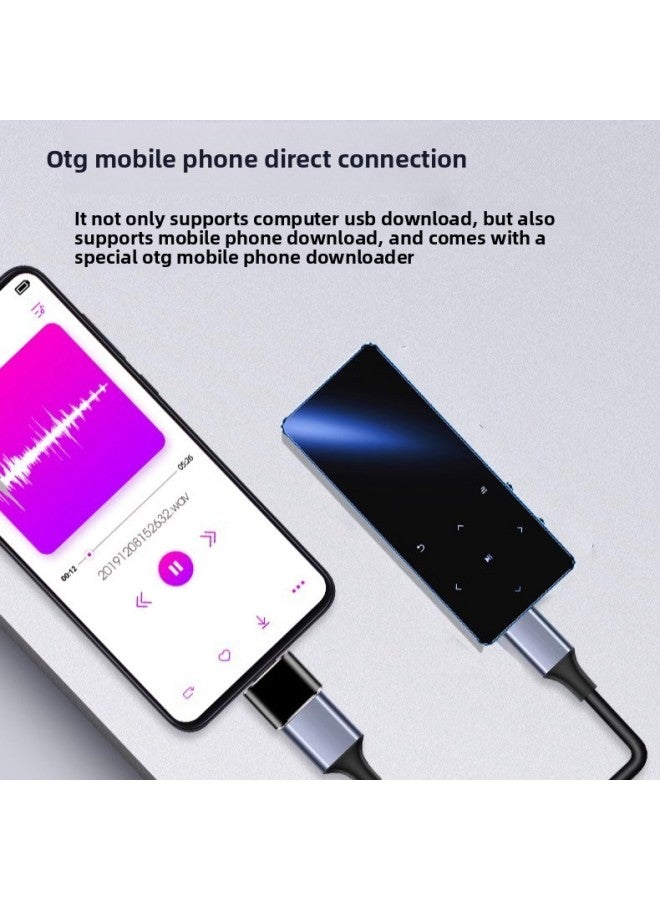 بلوتوث Mp3 إنجليزي للاستماع إلى Walkman Student إصدار صغير محمول Mp4 Slim Mp5 مشغل موسيقى Mp6-اللون: أسود رائع (الإصدار النهائي) قاموس إنجليزي + وظيفة بلوتوث - السعة: 8 جيجابايت-حزمة 1 - Image 4