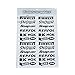 Kungfu Graphics Micro Sponsor Logo Racing Sticker Sheet Universal 72X 102 inch White Black - Image 2