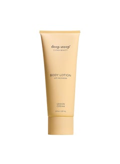 Deep Steep Deep Steep Body Lotion with Niacinamide for Long Lasting Hydration 8oz (8 Fl Oz (Pack of 1), Lemon Cream) 