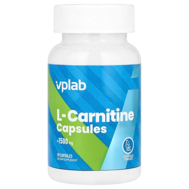 vplab L-Carnitine 90 Capsules (500 mg per Capsule) - Image 1