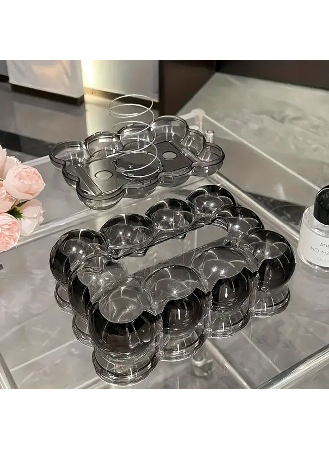 White Acrylic Cloud Shaped Tissue Box Holder For Home Office Desk Decor - Image 5