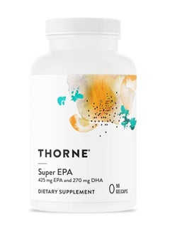 Thorne Super EPA - 425 mg EPA and 270 mg DHA - 90 Gelcaps Dietary Supplement 90 Gelcaps  - Image 1