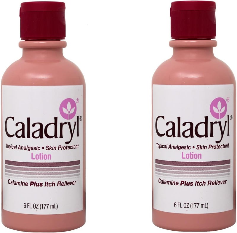 Pink Calamine Skin Protectant Plus Itch Relief, 6 Ounce, 2 Bottle