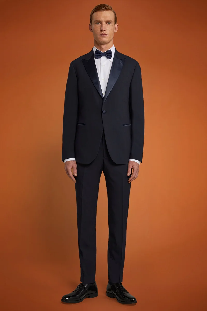 Men's classical smoking - Blue