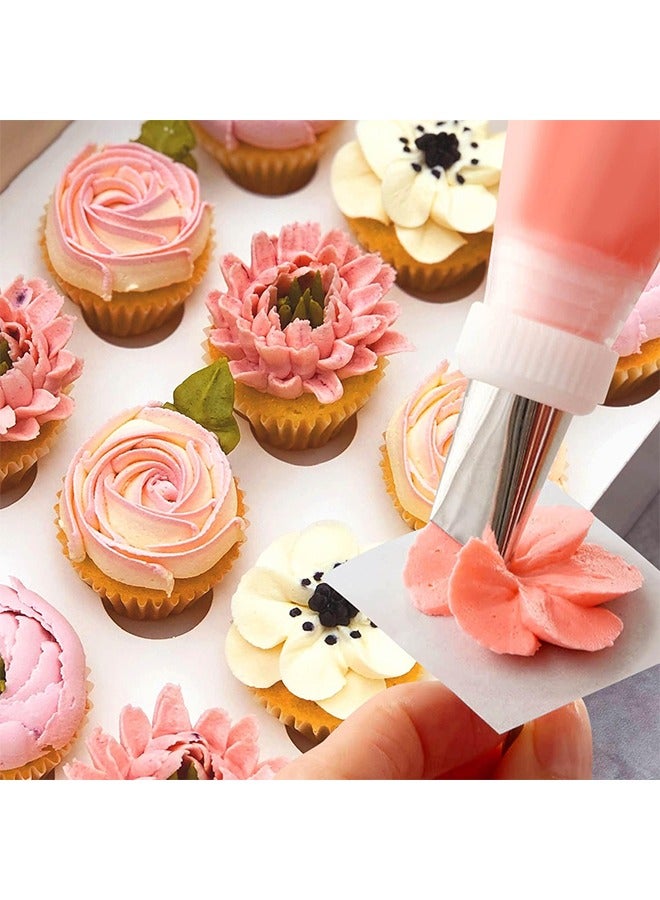 اتش واي مجموعة فوهة تزيين الكيك ، أنابيب صقيع الزبدة ، أداة تزيين المعجنات فوهة الورد للمطبخ المنزلي متجر الكيك لصنع كعك الكريمة (7 قطع) - Image 4