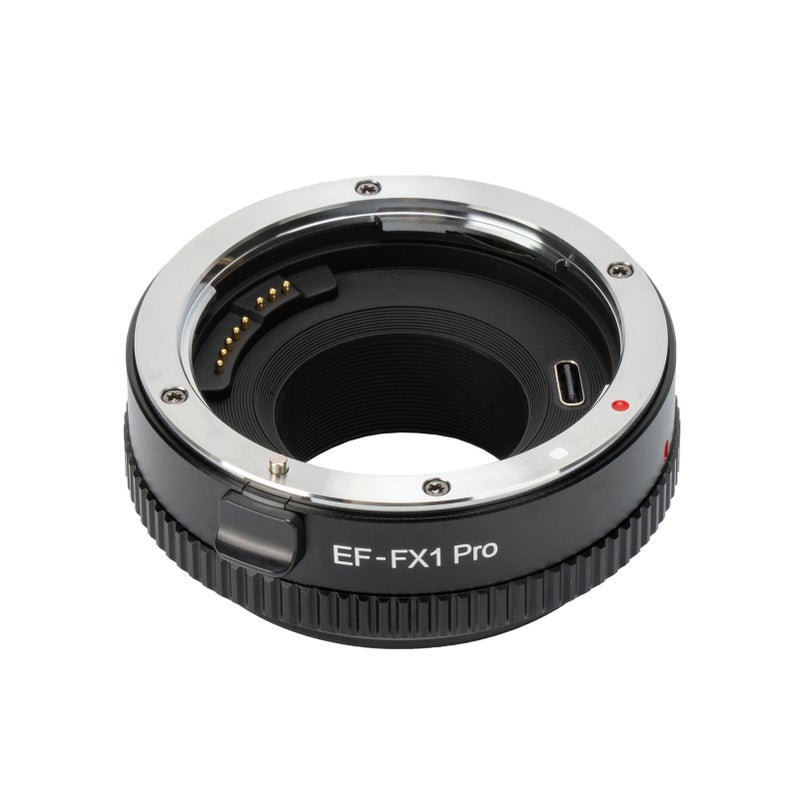 محول وثمة عدسة Viltrox EF-FX1 Pro بالتركيز التلقائي بحلقة تعديل العتامة مع منفذ Type-C محسّن، يستخدم كبديل لربط عدسات كانون EF/EF-S بأجهزة كاميرات بدون مرآة من نوع Fuji X مثل X-T3، X-T30، X-T20، X-T100، X-E2، X-E3 وكل الكاميرات ذات وثمة X - Image 1