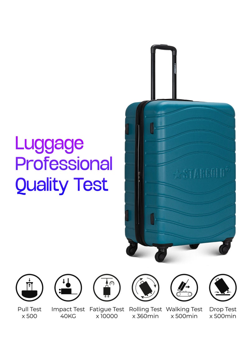 ستارجولد 4 عبوات من عربة أمتعة مقفلة ذات رقم دوار للجانب الصلب - Image 5