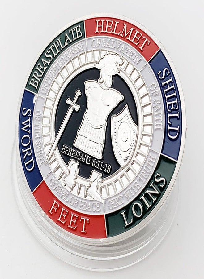 Glamtune Armor of God Challenge Coins Prayer Commemorative Collector Coins (Ephesians 6:11-18) - Image 3