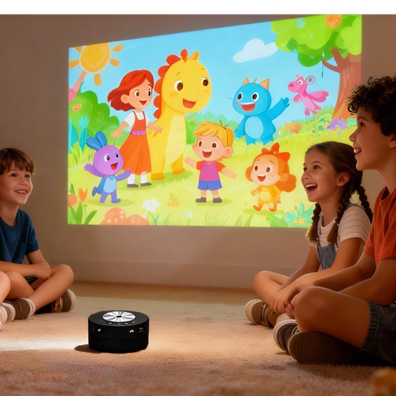 Projector Led 100 Inch Display 7 Oz Lightweight Design Smartphone Integration Home Theater Ready Effortless Operation - Image 4