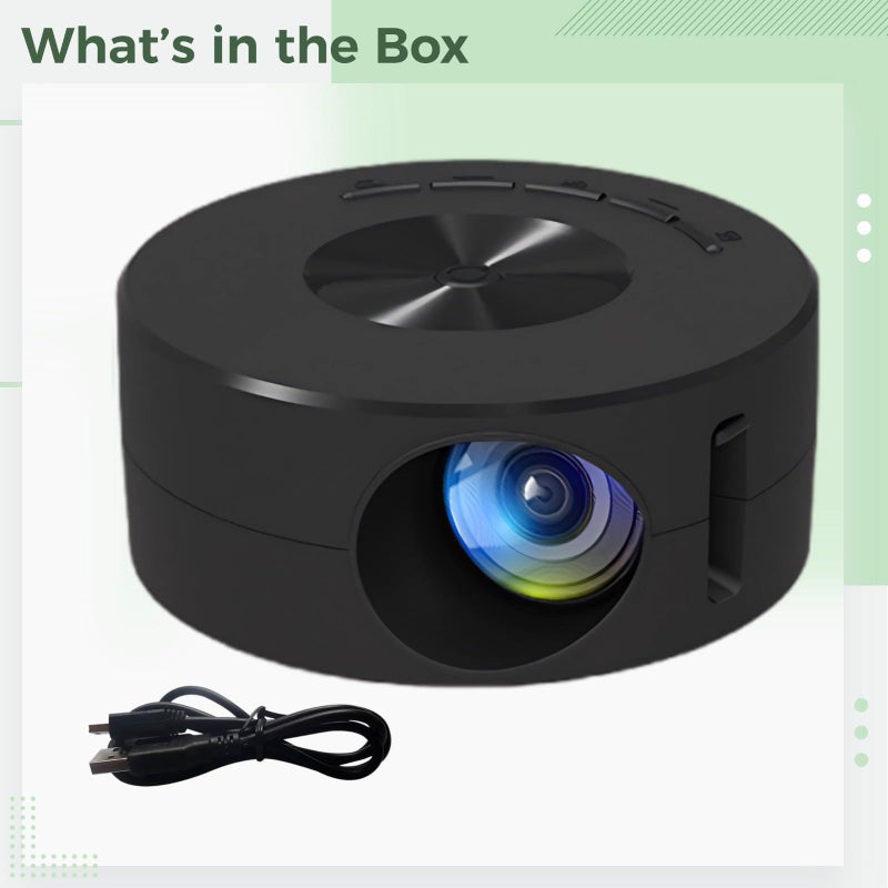 Projector Led 100 Inch Display 7 Oz Lightweight Design Smartphone Integration Home Theater Ready Effortless Operation - Image 5