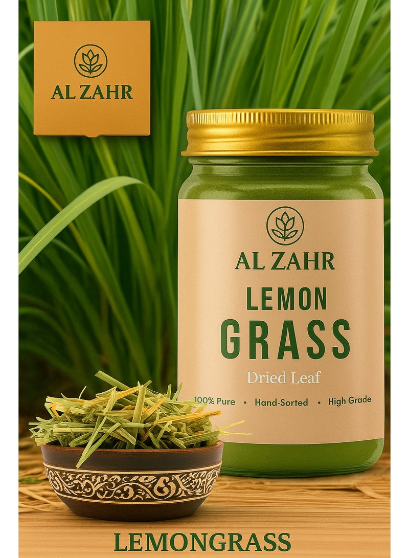 Zahr Al Zahr Dried Lemongrass Leaves – 100% Natural Aromatic Herb for Cooking & Tea | Eco-Friendly Pack - Image 1