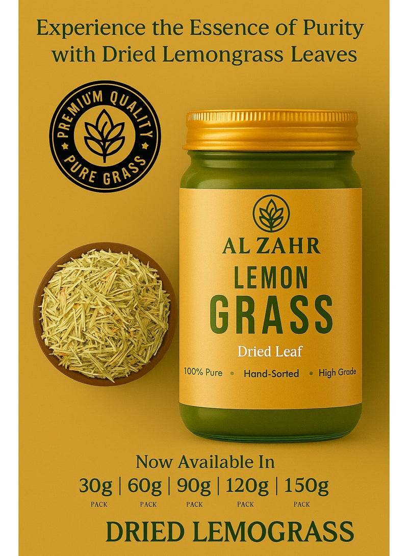 Zahr Al Zahr Dried Lemongrass Leaves – 100% Natural Aromatic Herb for Cooking & Tea | Eco-Friendly Pack - Image 3