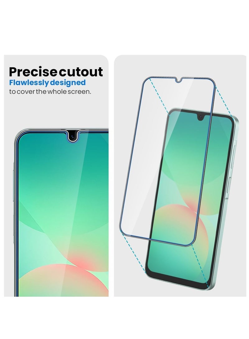 LEDIN Samsung Galaxy A26 Screen Protector Tempered Glass Cover, Case Friendly Transparent Guard, Bubble Free Easy Installation Screen Protector for Galaxy A26 (2 Pack) (CLEAR) - Image 3