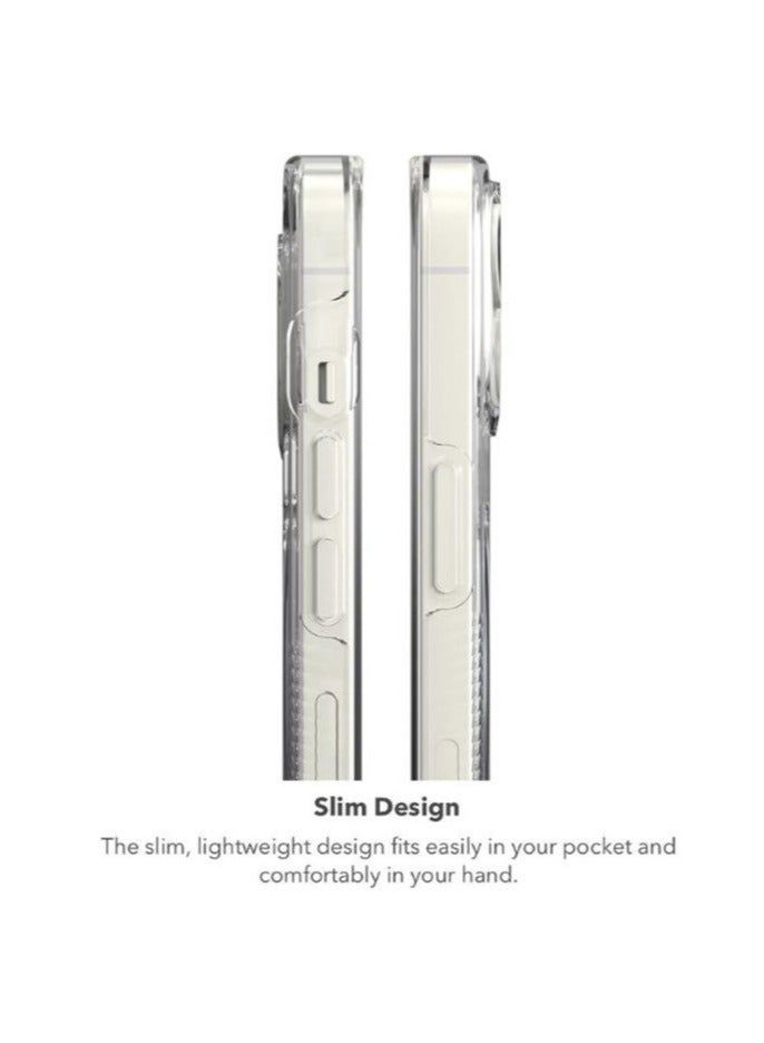 جيرفور جراب كريستال بالاس من جير4، متوافق مع موبايل ايفون 16 بخاصية الحماية المتقدمة وتقنية D3O المتكاملة، مضاد للاصفرار من سيليكون - شفاف - Image 3