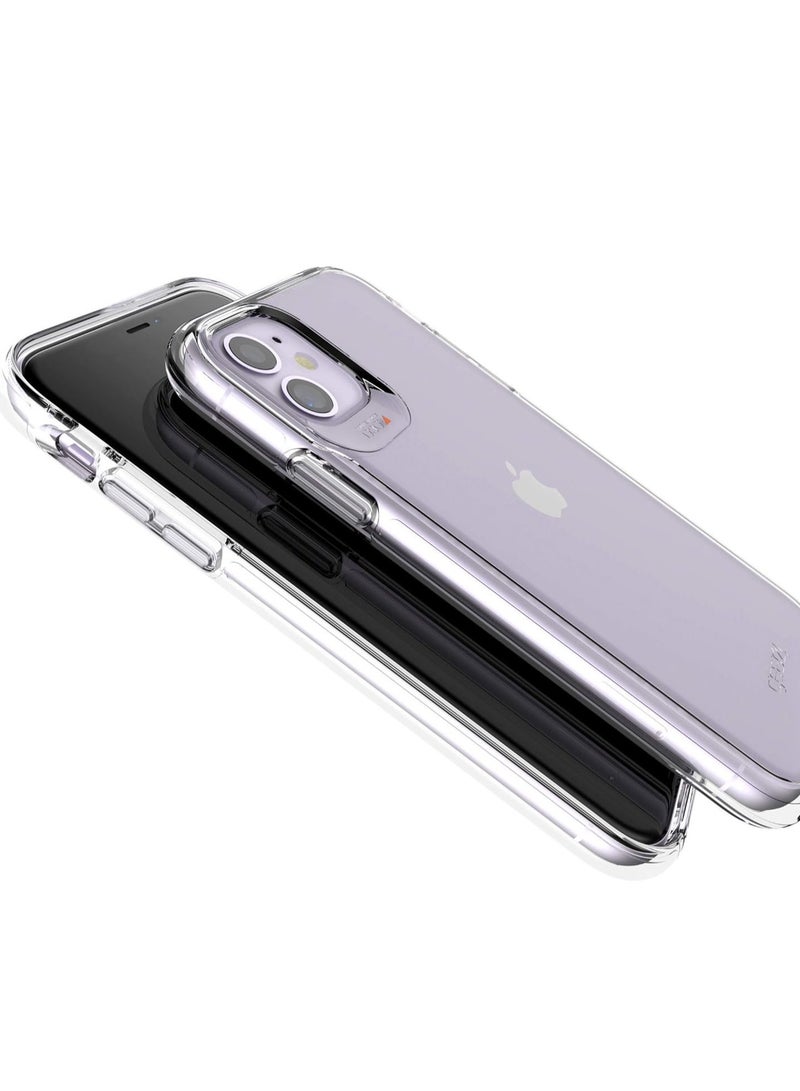 جيرفور جراب كريستال بالاس من جير4، متوافق مع موبايل ايفون 16 بخاصية الحماية المتقدمة وتقنية D3O المتكاملة، مضاد للاصفرار من سيليكون - شفاف - Image 4