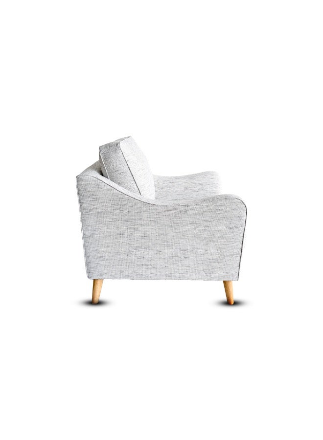 ROTAI ROTAI Maddox Sofa 1-Seater with 2-Year Warranty | Soft Fabric Armchair | D28 High-Density Foam | Spring Seat Support | Pine Wood Frame | Modern Accent Chair for Living Room. - Image 3