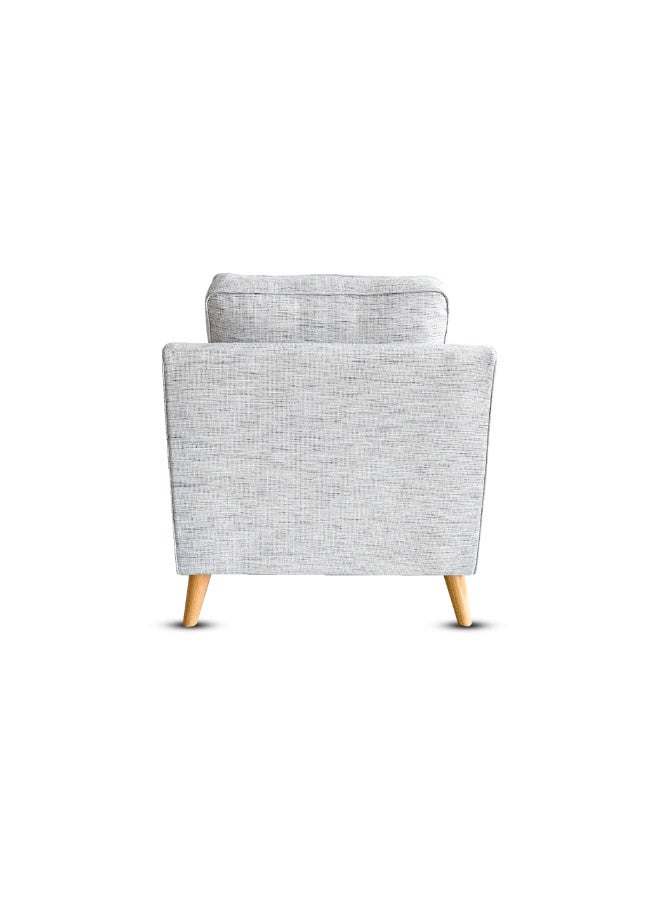 ROTAI ROTAI Maddox Sofa 1-Seater with 2-Year Warranty | Soft Fabric Armchair | D28 High-Density Foam | Spring Seat Support | Pine Wood Frame | Modern Accent Chair for Living Room. - Image 4