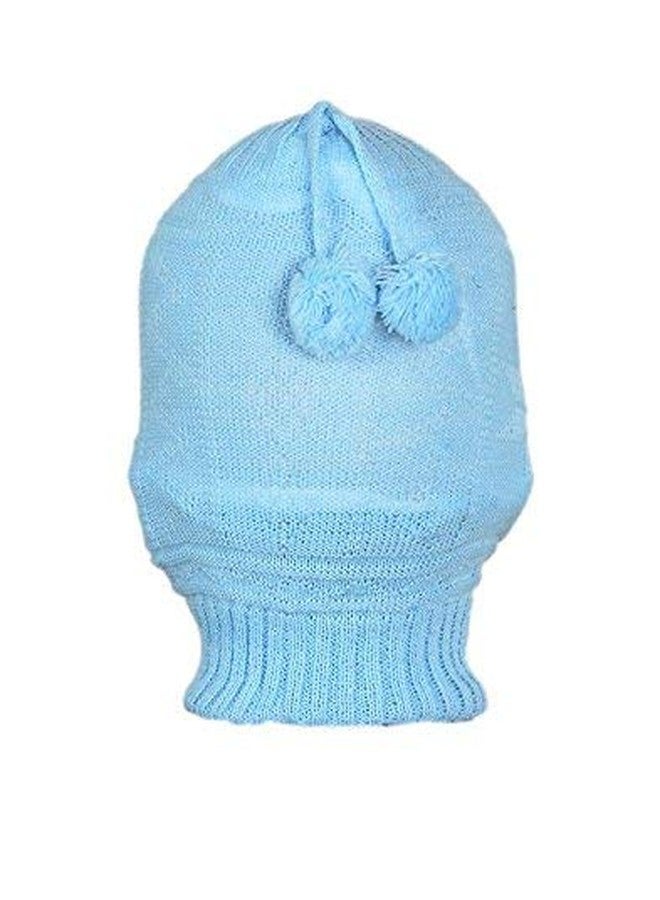 Zeki Baby Boy's Woolen Monkey Cap (Blue, 6 Months - 3 Years) - Image 2