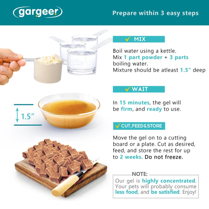 Gargeer Leopard Gecko Food 3oz. Complete Gel Diet for Both Juveniles and Adults. Proudly Made in The USA, Using Premium Ingredients, Fortified Gourmet Formula. Enjoy! - Image 3