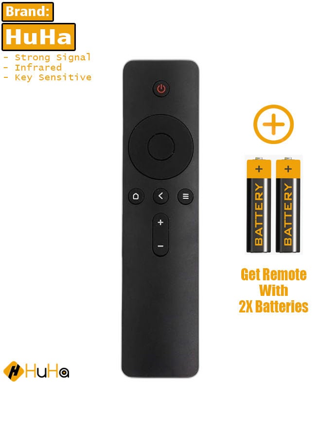 HuHa Remote Control, Stable Performance Replacement Remote Control Wide Application for Home for Xiaomi TV Box 3 / 3c / 3s / 3pro 