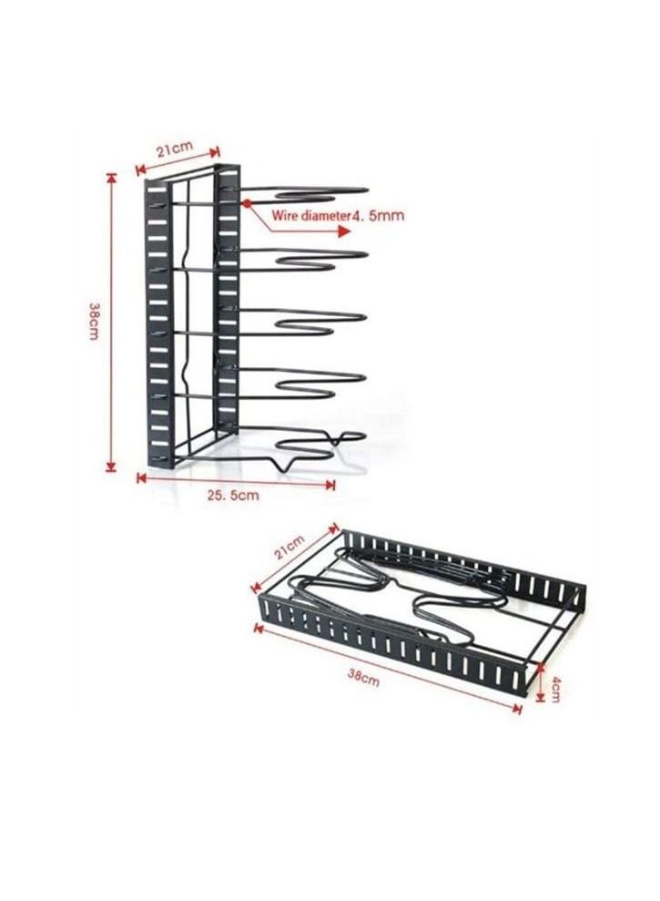 5-Layer Pan And Pot Lid Rack Organizer Kitchen Organizer Dishes Stand Cutting Board holder - Image 5