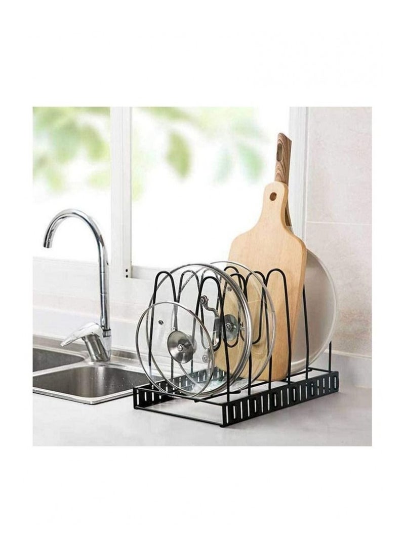 5-Layer Pan And Pot Lid Rack Organizer Kitchen Organizer Dishes Stand Cutting Board holder - Image 3