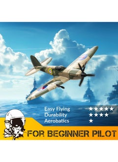 VOLANTEXRC Rc Plane 3 Channel Remote Control Airplane Fighter Spitfire With 6-Axis Gyro, 2.4Ghz Rtf Radio Controlled Aircraft Easy To Fly For Beginners Boys Adults Kids (76205 Rtf)  - Image 2
