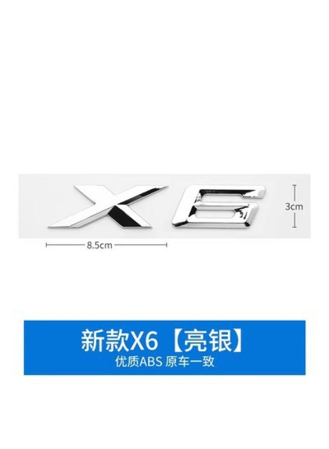 Applicable To Bmw X1x2 Rear Label X3x4x5x6x7gt Alphabet Label Bmw Brilliance Modified Digital Label Rear Label