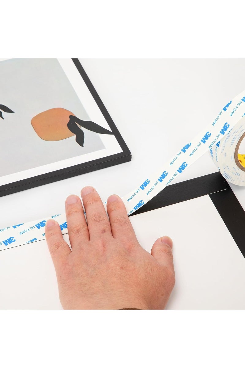 3M Double-Sided Tape (2 Roll), Heavy Duty PE Foam Mounting Tape, Waterproof Removable Tape for Walls, Picture Hangings, Bathroom Decorations, DIY Crafts (2 Sizes: 1cm x 3m / 2.5cm x 3m) - Image 5