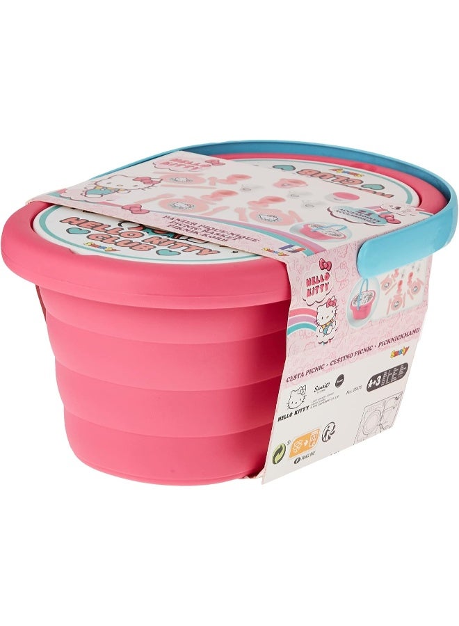 Smoby – Hello Kitty Picnic Basket and 20 Accessories - Image 1