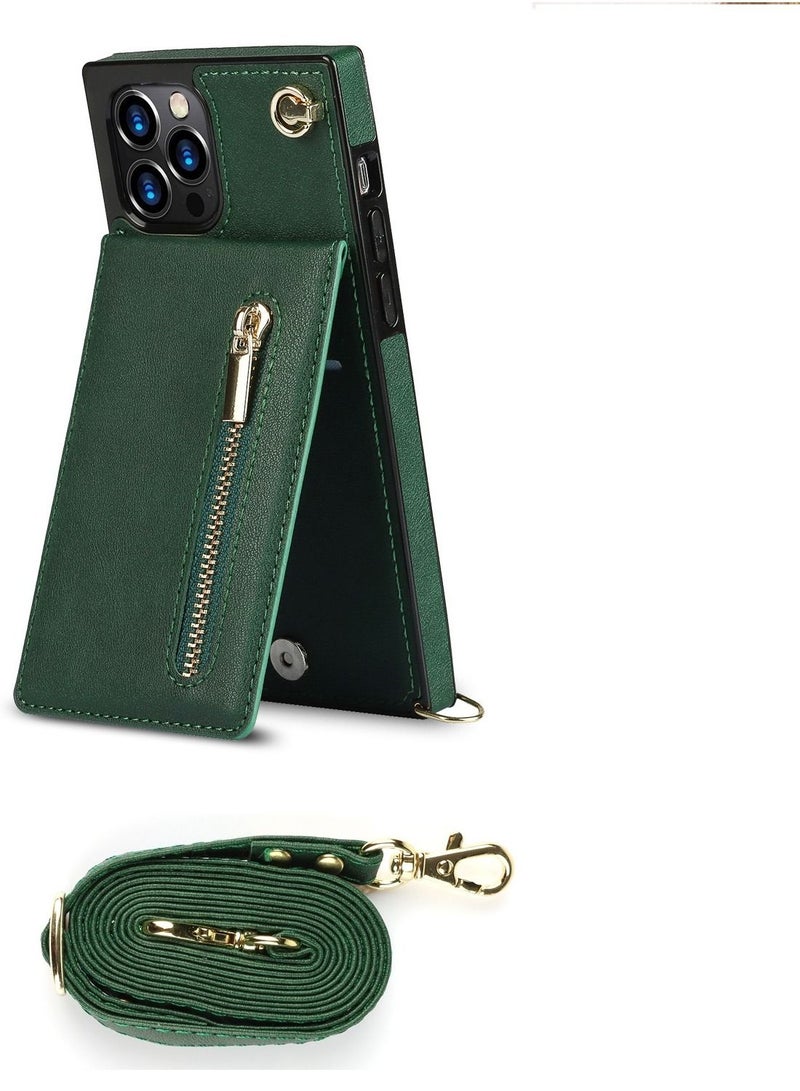 Suitable For iPhone Crossbody Zippered Leather Case - Image 2