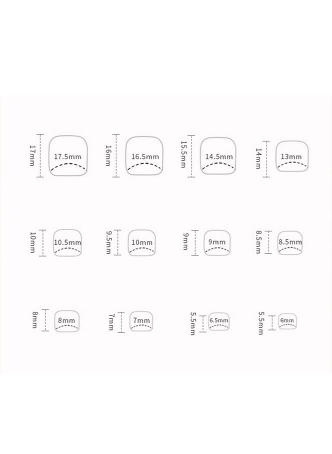 Generic - 24 Pcs Geometric Blue and White Press-on Toenails for Women and Girls, Stylish Stick-on Nails with Angular Patterns, False Toenails with Glossy Finish - Image 1