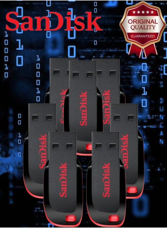 Sandisk 7 Pieces Sandisk Cruzer Blade USB 2.0 Flash Drive 16 GB  - Image 1