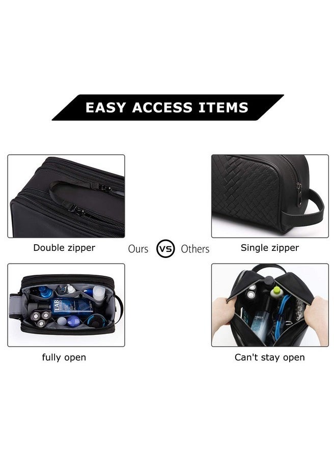 BAGSMART - Toiletry Bag For Men, Travel Toiletry Organizer Dopp Kit Water-Resistant Shaving Bag For Toiletries Accessories, Door Room Essentials, Black - Image 1