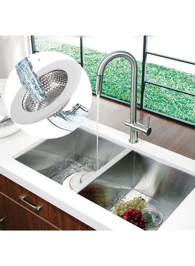 متسونينغ مصفاة حوض المطبخ من Mtsooning، قطعتان، غطاء تصريف من الفولاذ المقاوم للصدأ بقطر 3.5 بوصة، سدادة مانعة للانسداد لمطحنة القمامة - Image 2