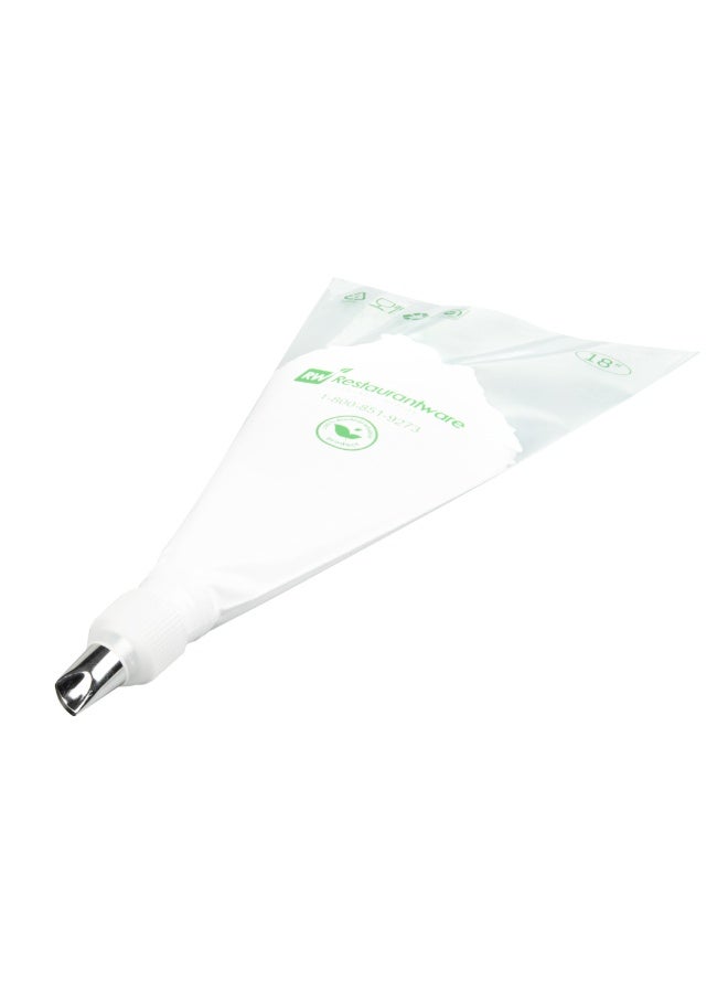 Restaurantware فوهة بتلات باستي تيك، 1 فوهة تزيين كعكة قابلة لإعادة الاستخدام - #123، مقاومة للخدوش، فوهة كريمة من الفولاذ المقاوم للصدأ، آمنة في غسالة الصحون، لتزيين الكب كيك، الكعك، أو البسكويت - Image 2