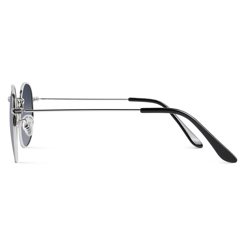 Woggles Silver Polarized Round Sunglasses - Image 5