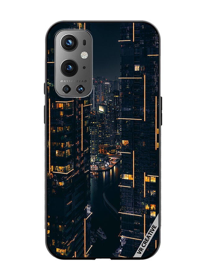 VR CREATIVE Protective Case Cover For OnePlus 9 Pro Building View Design Multicolour - Image 1
