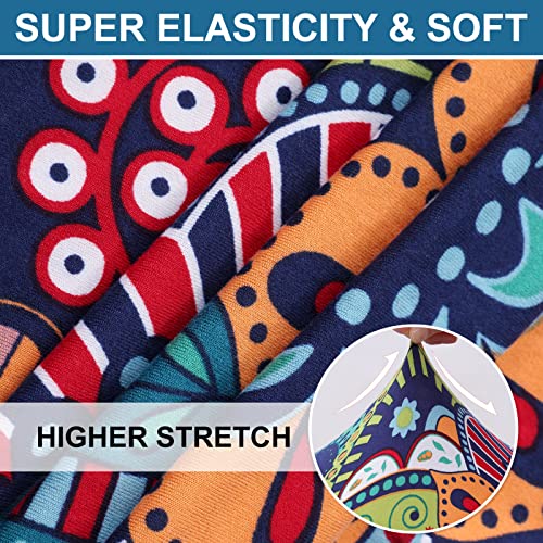 Smiry Printed Couch Cushion Covers, Stretch Soft Couch Covers for Sofa, Washable Non-Slip Sofa Slipcover Furniture Protector for Indoor and Outdoor (1 Pack, Blue Green) - Image 3