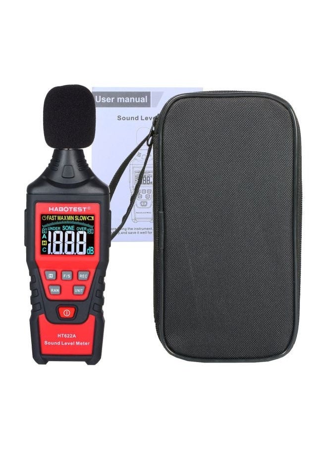 NIBEMINENT Noise Sound Level Meter Black/Red 36.00x8.00x29.00cm  - Image 2