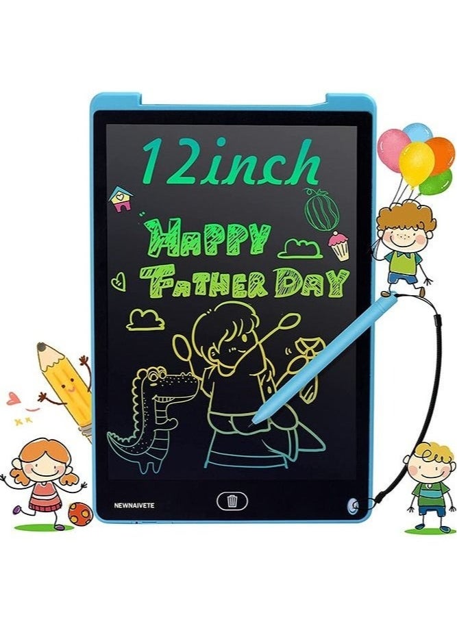 Zashe 12-Inch Colorful Screen Doodle Board – LCD Writing Tablet, Erasable Electronic Drawing Pad for Kids, Educational Writing Toy for Boys & Girls, Ages 3-8  - Image 1