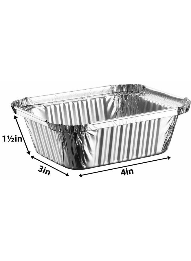 Propack [50 Pack 1lb Combo] Disposable Aluminum Foil Meal Prep Cookware Containers With Plastic Lids, Oven, Toaster, Grill, Cooking, Roasting, Broiling, Baking, Baking, Events, Take Out, Restaurant - Image 4