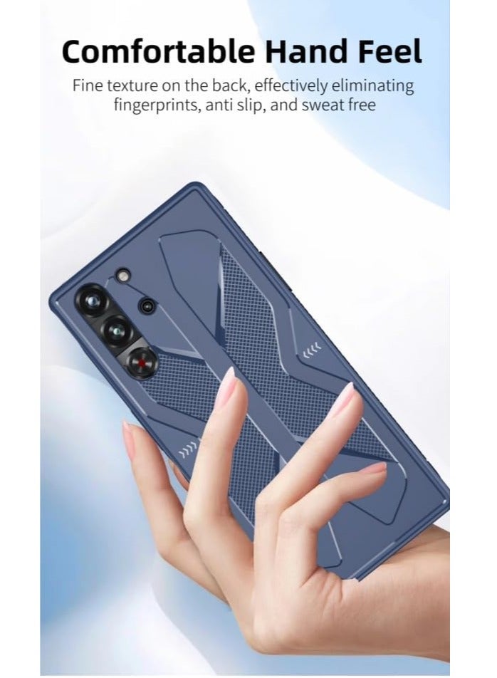 Case for Nubia Red Magic 10 Pro / 10 Pro+ with Tempered Glass Screen Protector, Soft TPU Material, Shockproof Case, Anti-Fingerprint Protective Cover, Phone Case for ZTE Nubia Red Magic 10 Pro / 10 - Image 3