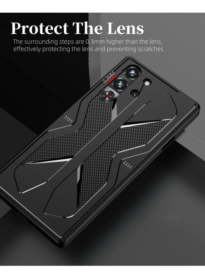 Case for Nubia Red Magic 10 Pro / 10 Pro+ with Tempered Glass Screen Protector, Soft TPU Material, Shockproof Case, Anti-Fingerprint Protective Cover, Phone Case for ZTE Nubia Red Magic 10 Pro / 10 - Image 4