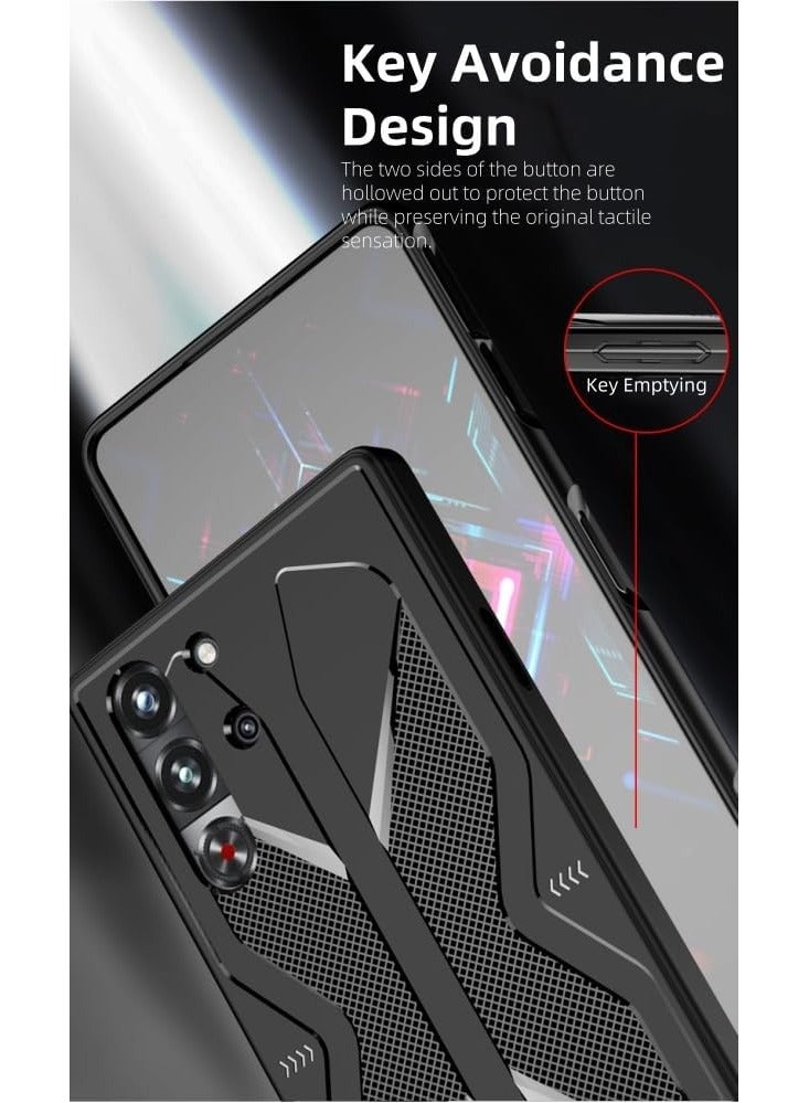 Case for Nubia Red Magic 10 Pro / 10 Pro+ with Tempered Glass Screen Protector, Soft TPU Material, Shockproof Case, Anti-Fingerprint Protective Cover, Phone Case for ZTE Nubia Red Magic 10 Pro / 10 - Image 5
