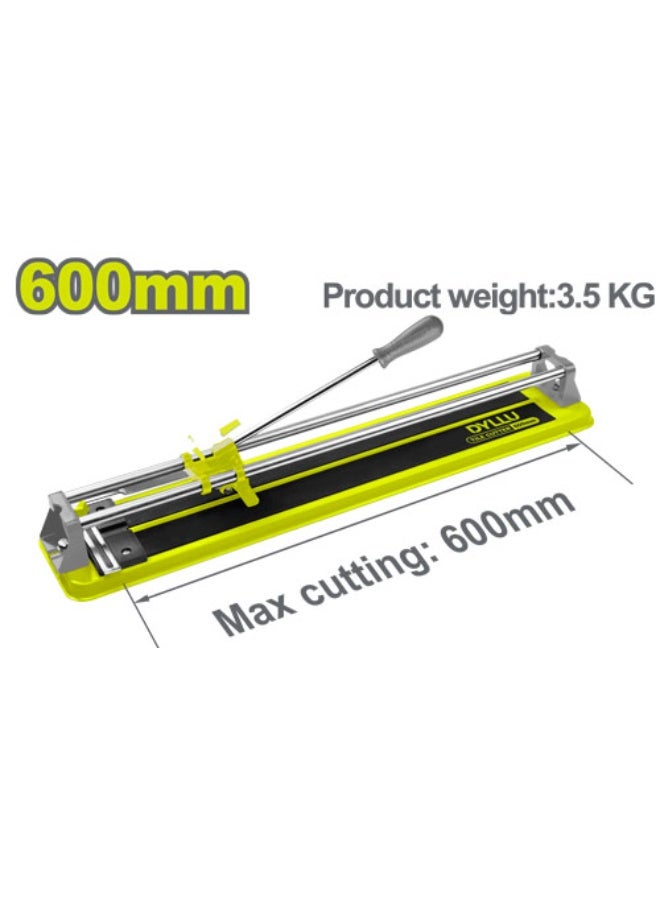 DYLLU 600mm Professional Manual Tile Cutter - 3.5KG Portable Heavy-Duty Tile Scoring & Breaking Machine for Ceramic & Porcelain