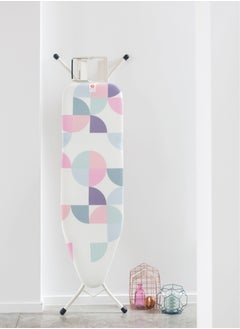brabantia BRABANTIA Ironing Board B, 110X30 cm, Solid Steam Iron Rest - Abstract Leaves  - Image 1